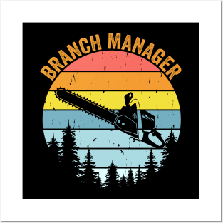 Cool Woodworking Art Arborist Branch Manager Posters and Art